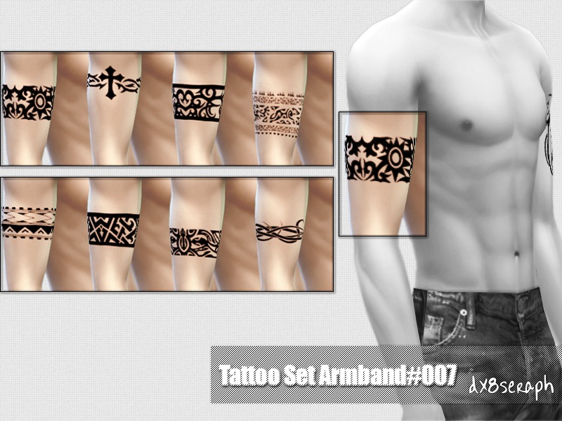 The Sims Resource - TattooSet Armband#007