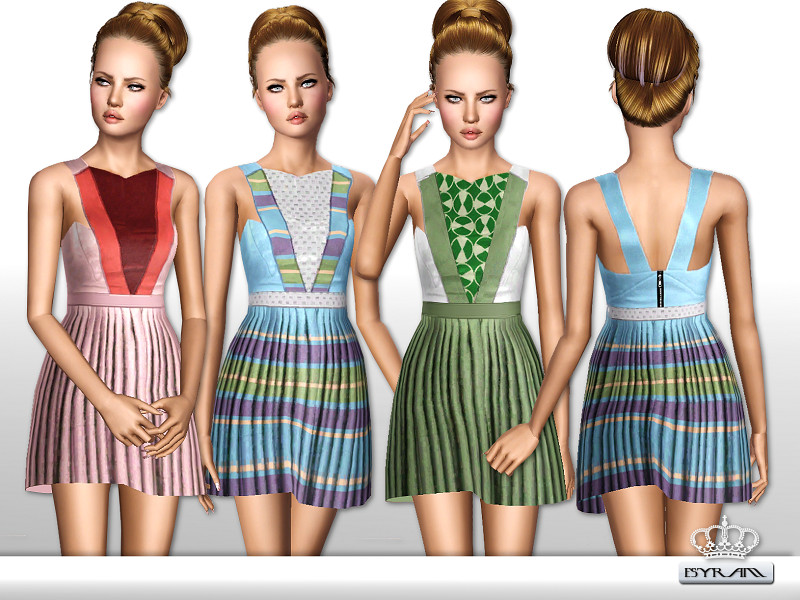 The Sims Resource - Teen Plisse Dress