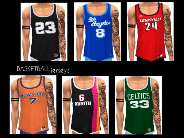 The Sims Resource - NBA Jersey Bulls With Shirt (Request)