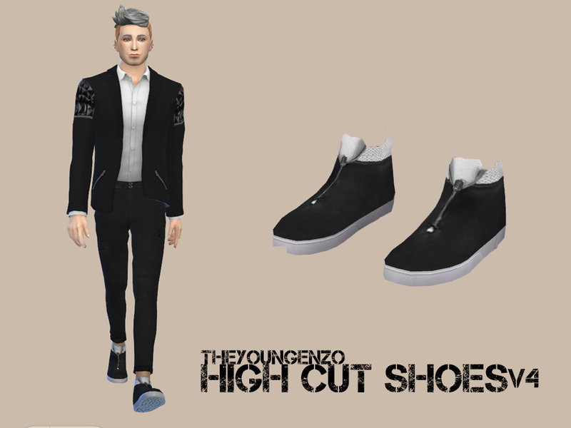 The Sims Resource - High Cut Shoes V4