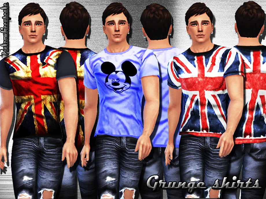 The Sims Resource - Grunge t-shirts