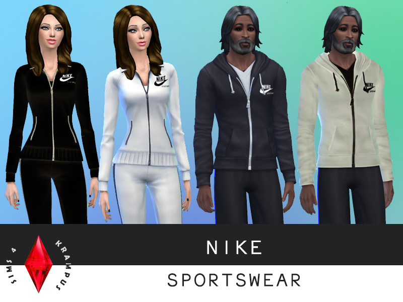 The Sims Resource - Male Nike Sportswear Hoodies