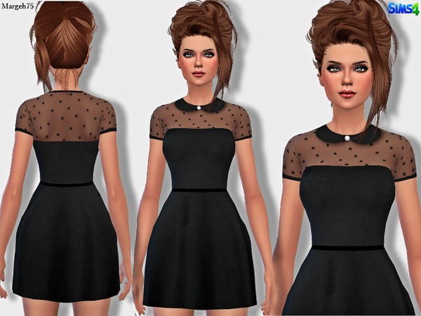 The Sims Resource - Sims 4 Valentino Stars Dress