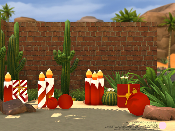 The Sims Resource - Holiday Yard Light Set