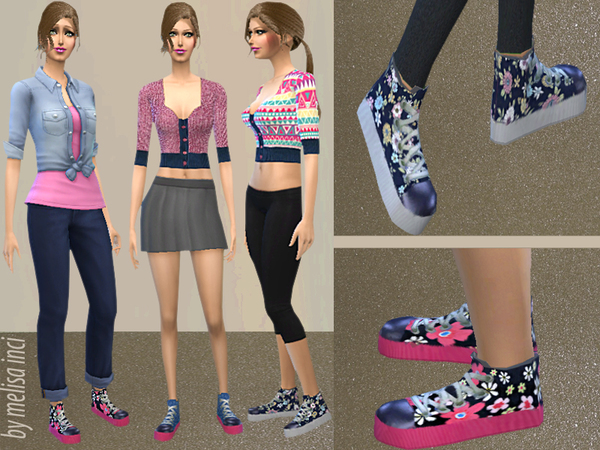 The Sims Resource - Fila shoes adults