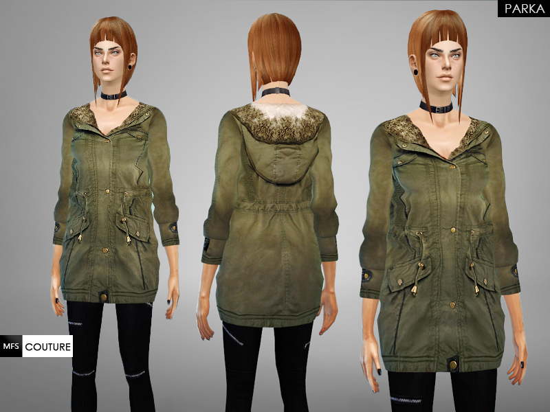 The Sims Resource - MFS Outwear: Parka