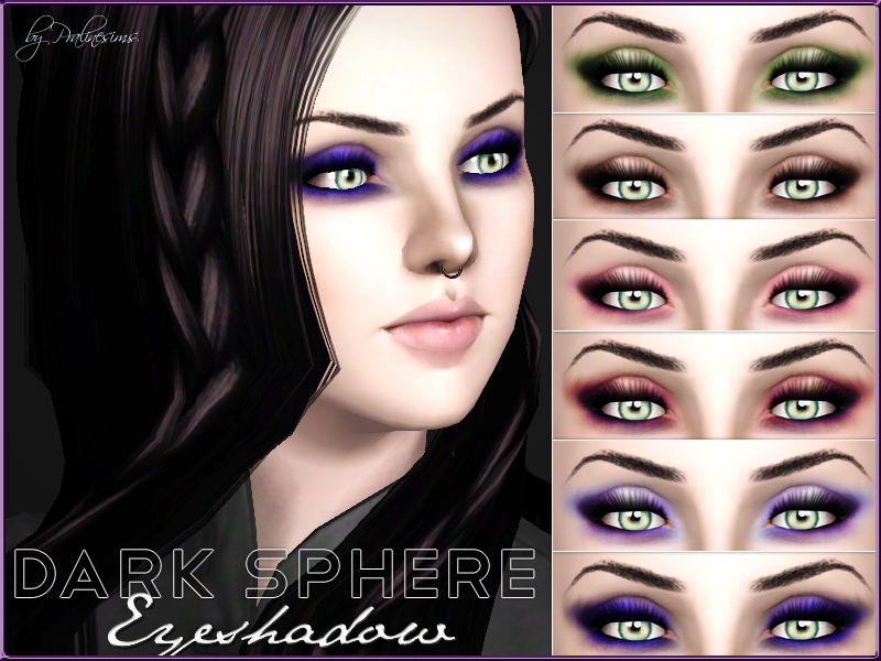 The Sims Resource - Dark Sphere Eyeshadow