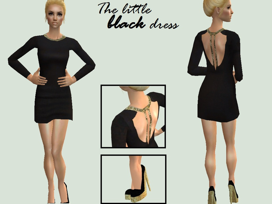 The Sims Resource - Little black dress