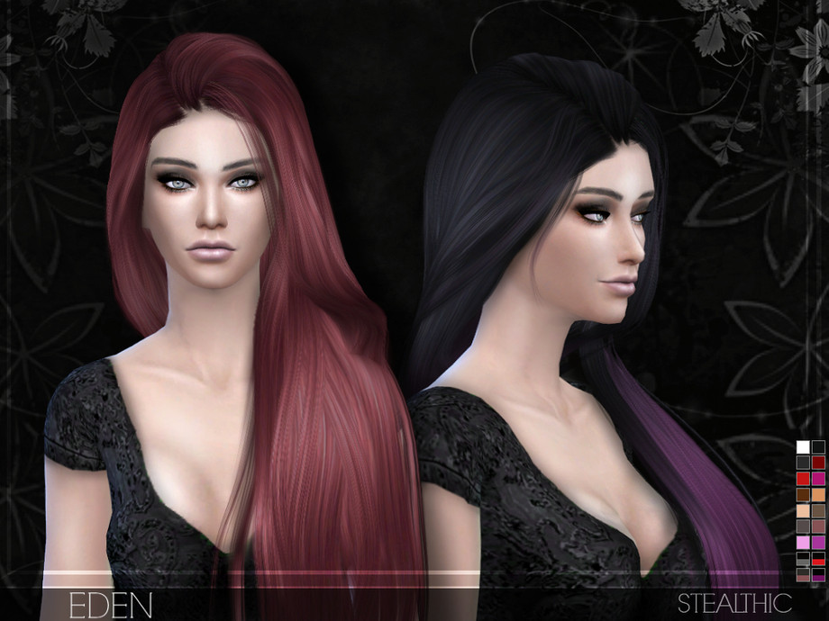 The Sims Resource - Stealthic - Eden (Female Hair)
