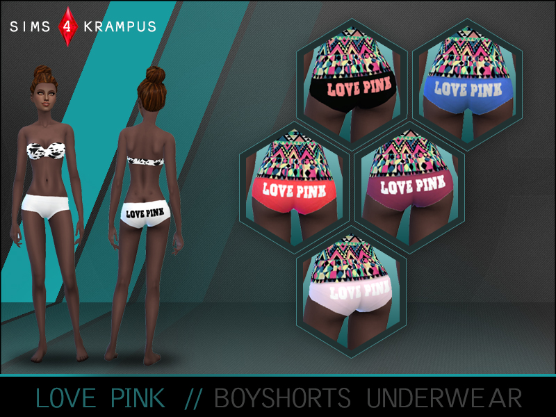 The Sims Resource - Love Pink Panties