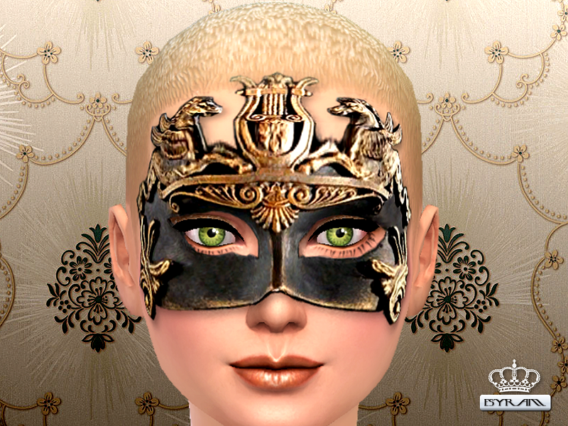 The Sims Resource - Esyram_Rose Midi Venetian Mask