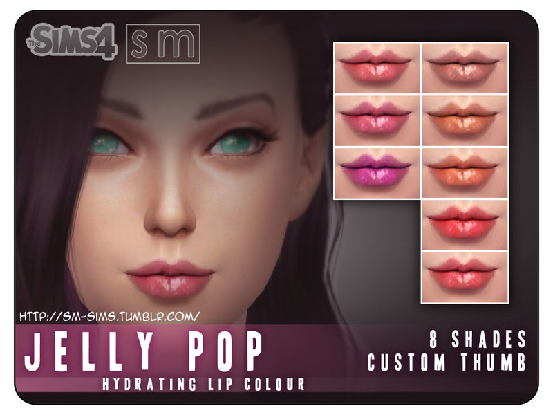 The Sims Resource - [ Jelly Pop ] - Hydrating Lip Colour