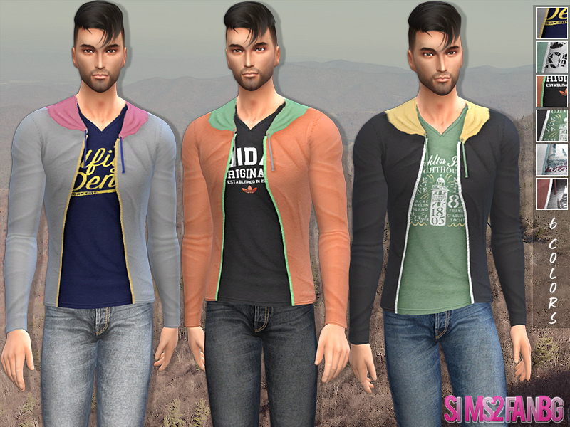 sims2fanbg's 32 - Male sweatshirt