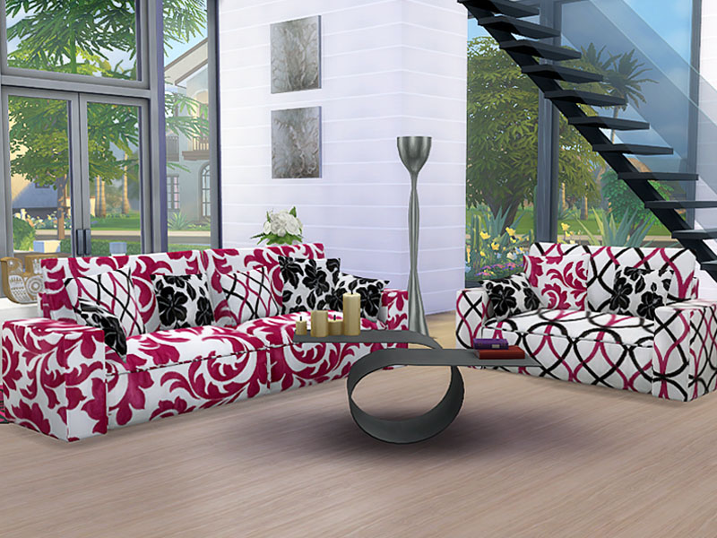 The Sims Resource - Sofa and loveseat Slide Recolors