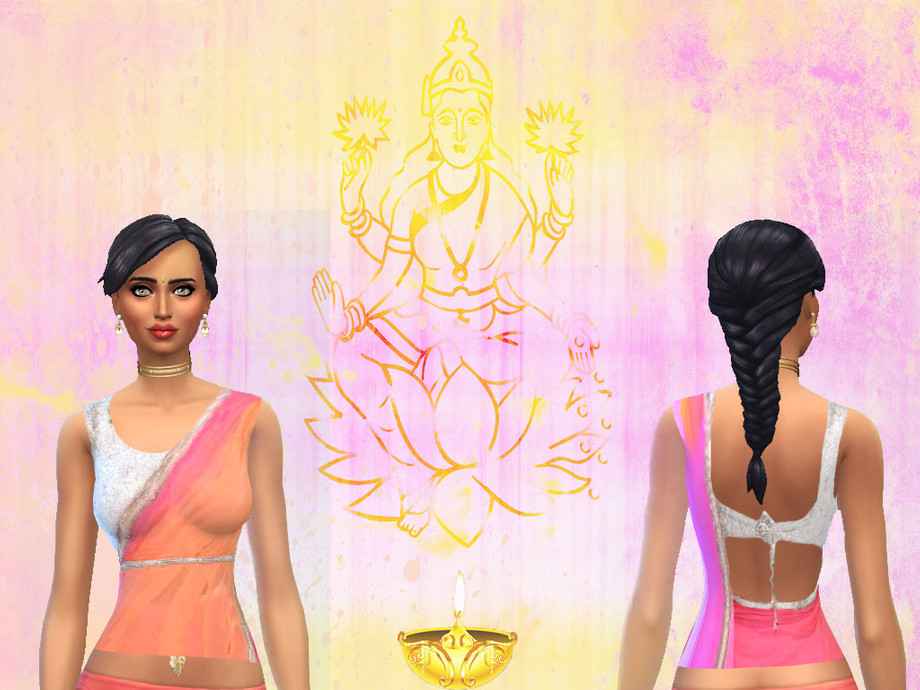 The Sims Resource - Indian Saree 1b top
