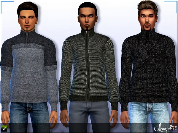 The Sims Resource - S4 West Coast Sweaters