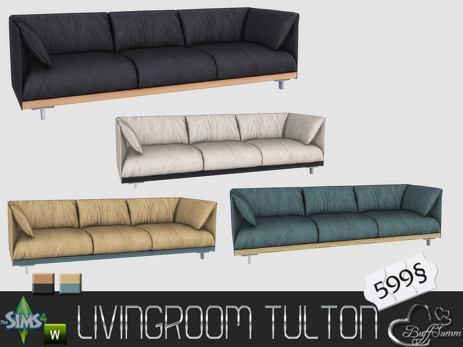 The Sims Resource - Livingroom Tulton Sofa
