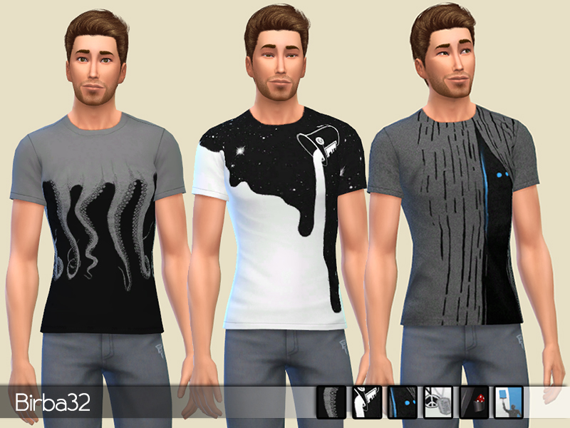 The Sims Resource - Creative T-Shirts for man