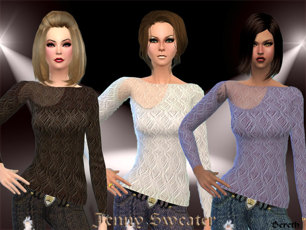 The Sims Resource - Crochet Sweater