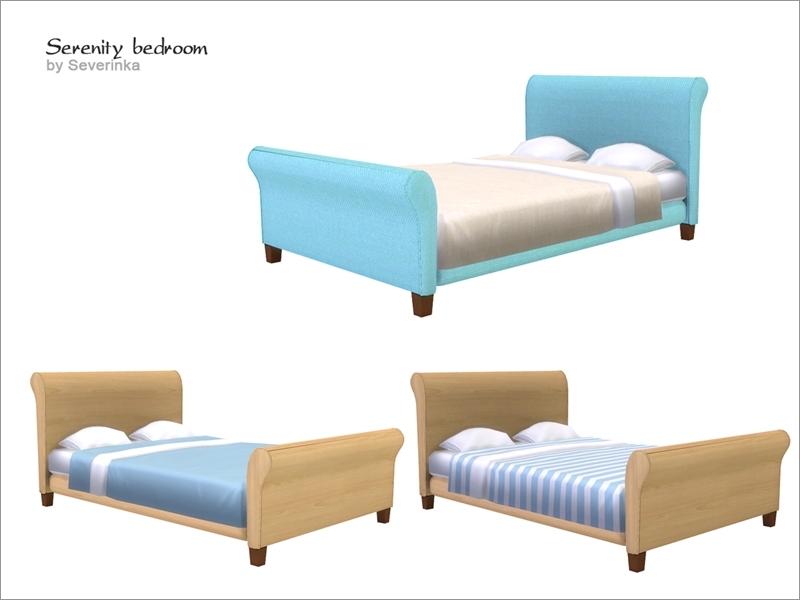 The Sims Resource - [Serenity bedroom] Double bed FIX