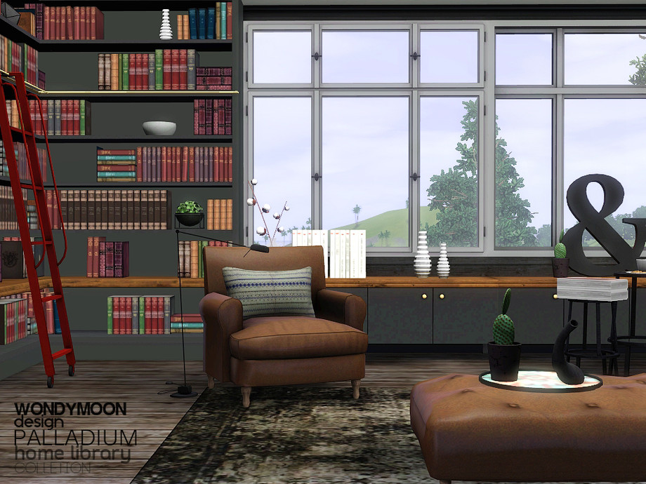 The Sims Resource - Palladium Home Library