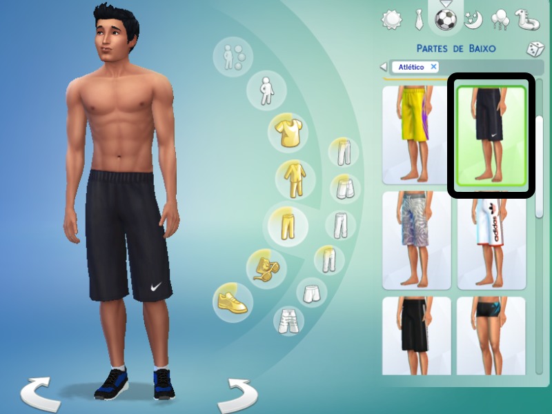 The Sims Resource - Short Nike Black