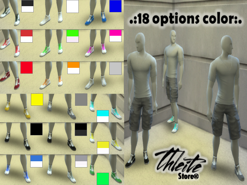 The Sims Resource - Nike Shoes Eastham Mid