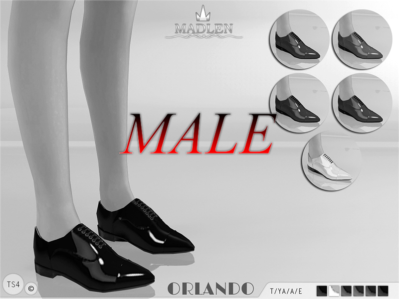The Sims Resource - Madlen Orlando Shoes (Male)