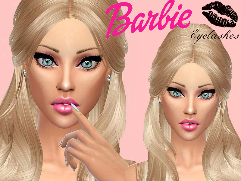 The Sims Resource - Barbie Eyelashes + Eyeliner