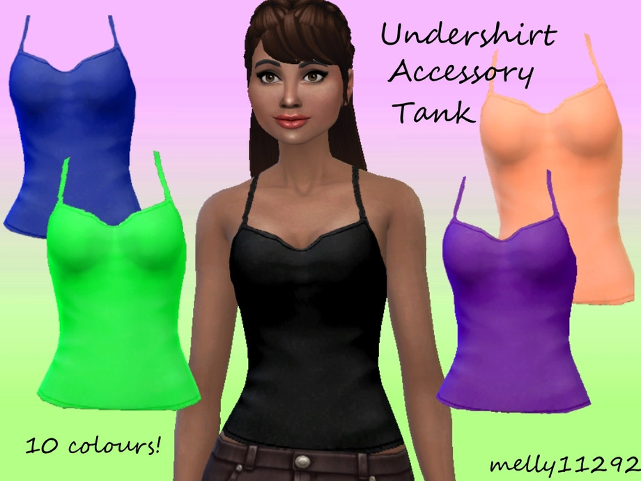 The Sims Resource - Undershirt Accessory Tank