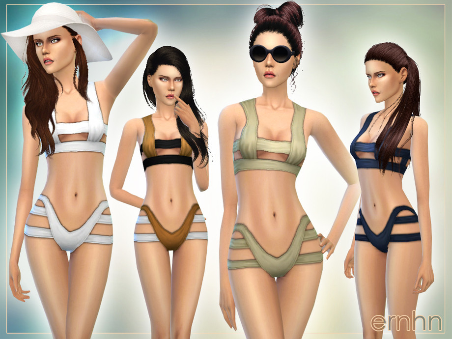 The Sims Resource - Bandage Detailed Designer Bikini