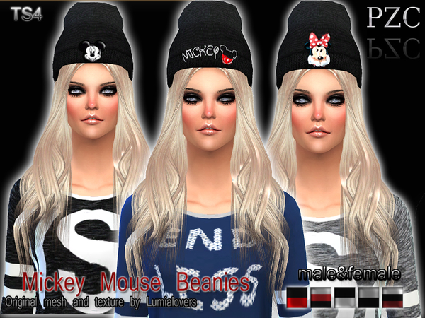 The Sims Resource - Mickey Mouse Beanies