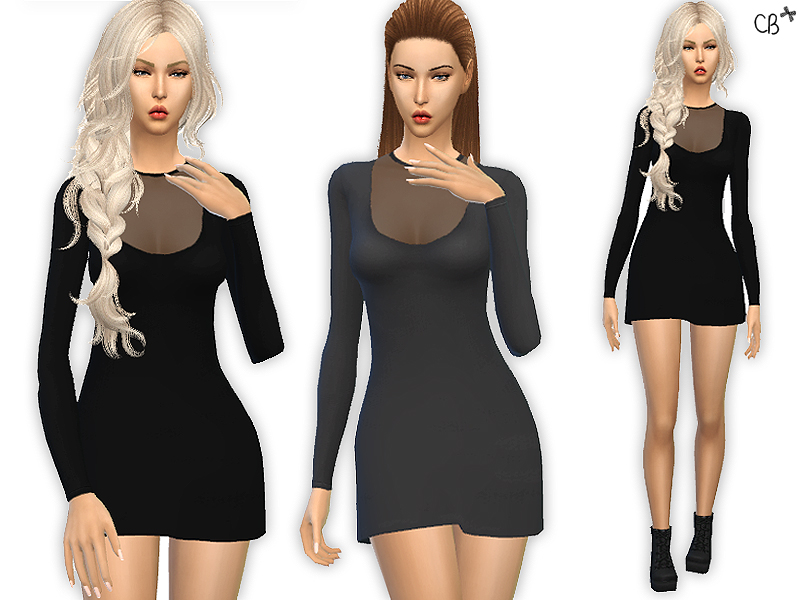 The Sims Resource - Little black dress - 02