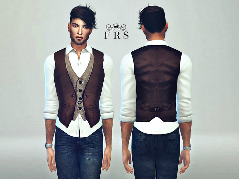 The Sims Resource - Male Classic Vest