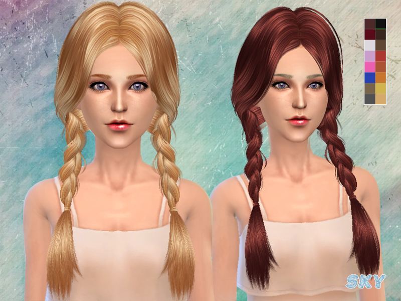 The Sims Resource Skysims Hair K129