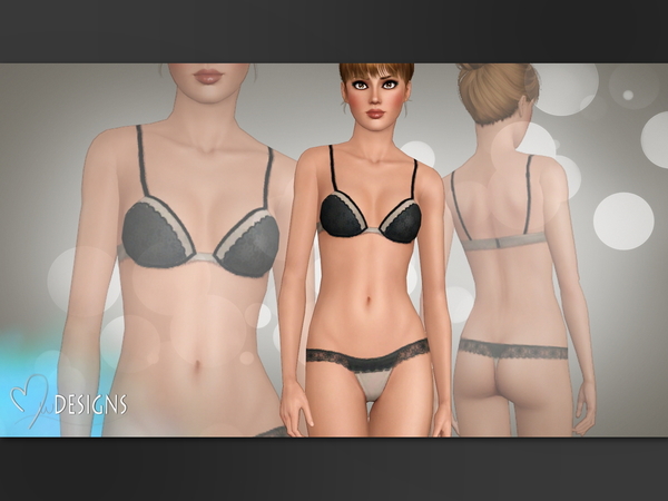 The Sims Resource - Ombre Lace Bra