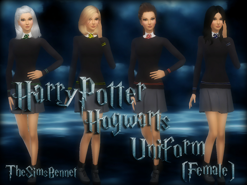 The Sims Resource - Hogwarts Uniform (Female) Set