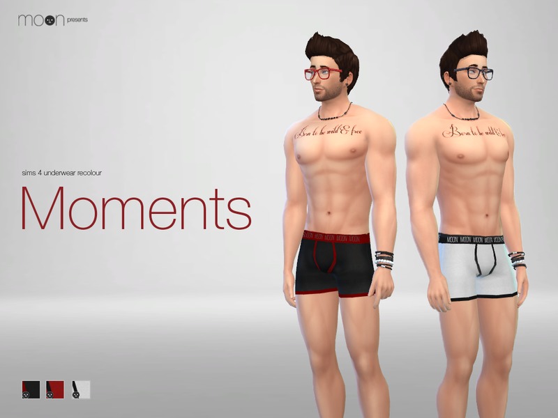 The Sims Resource - Moments - MoonCCs Underwear Recolor