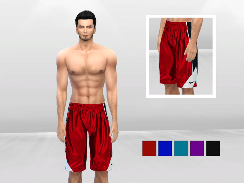 The Sims Resource - Dunk! Basketball Shorts