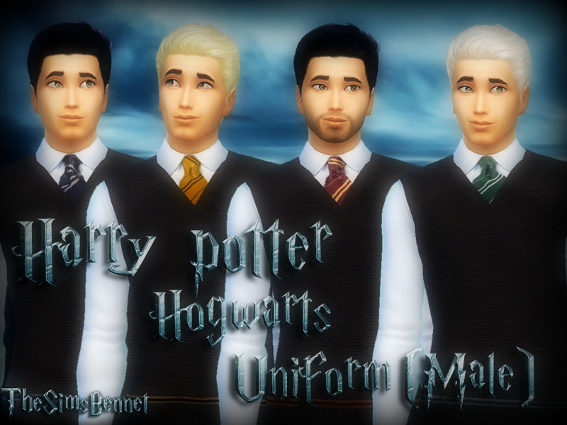 The Sims Resource - Hogwarts Uniform (Male) Set