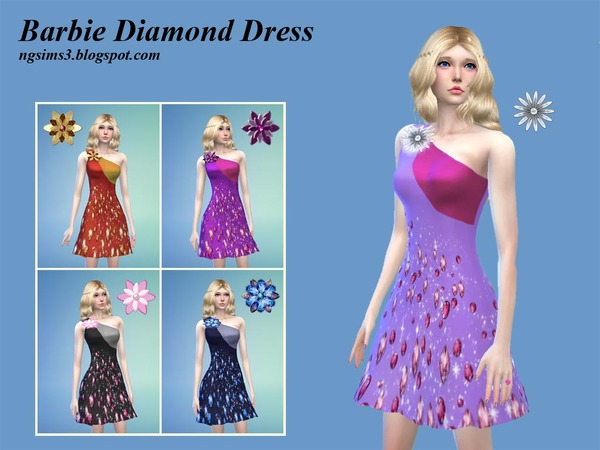 The Sims Resource - Barbie Diamond Dress
