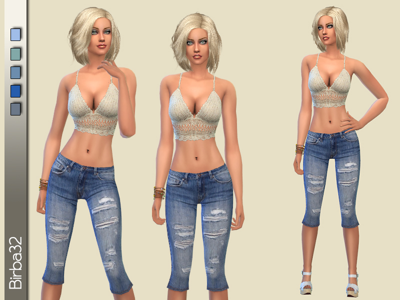 The Sims Resource - Capri jeans