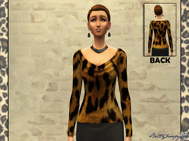 The Sims Resource - Set Leopard printed