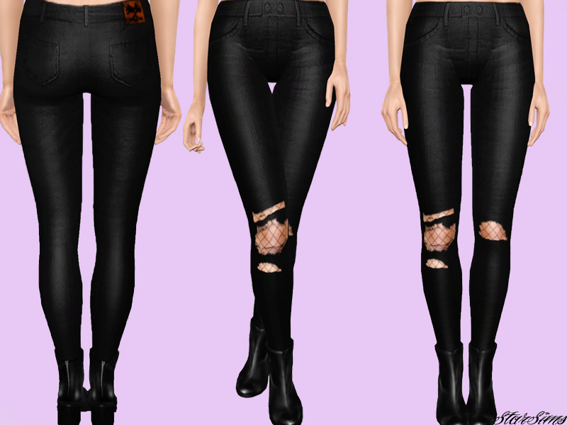 The Sims Resource - Ripped jeans