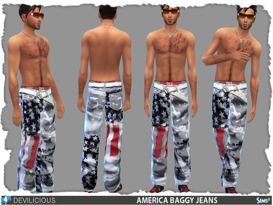 The Sims Resource - America Baggy Jeans