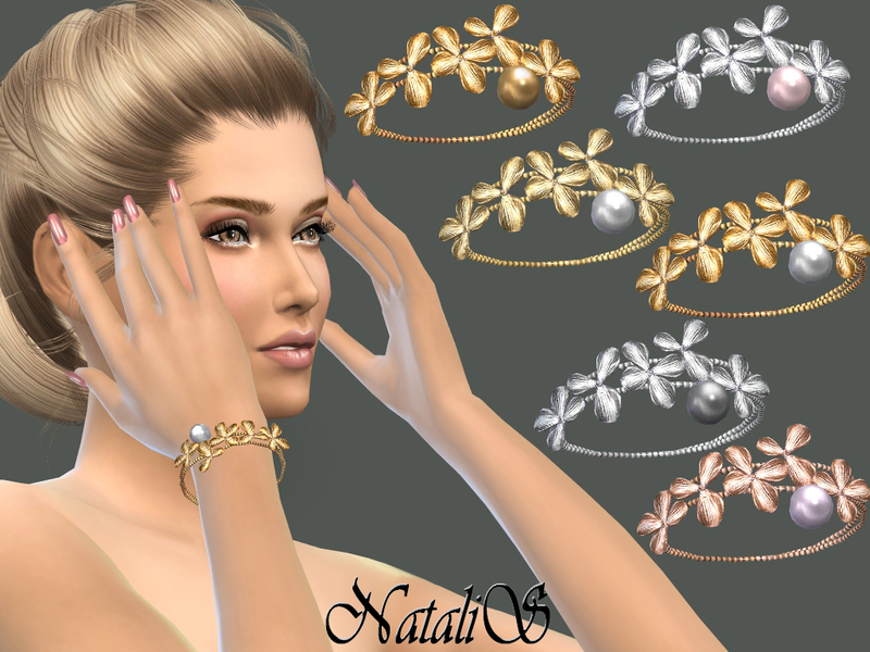 The Sims Resource - NataliS_Orchid flowers bracelet right