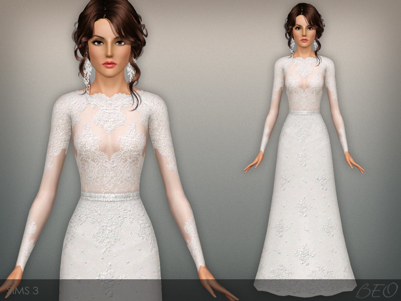 The Sims Resource - Wedding dress 44