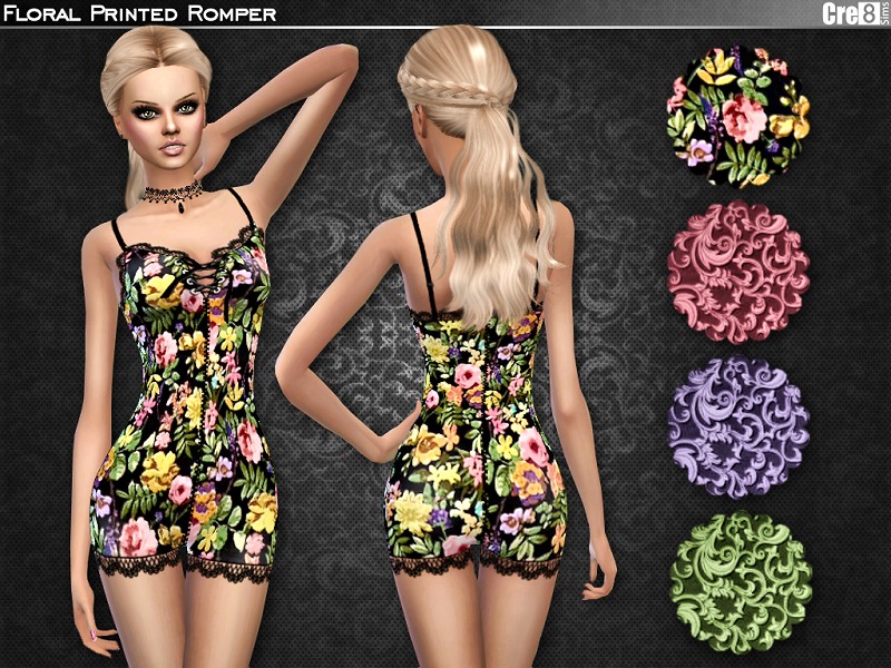 Cre8Sims' Floral Romper