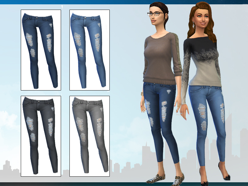 The Sims Resource - Maxis Match Skinny Jeans