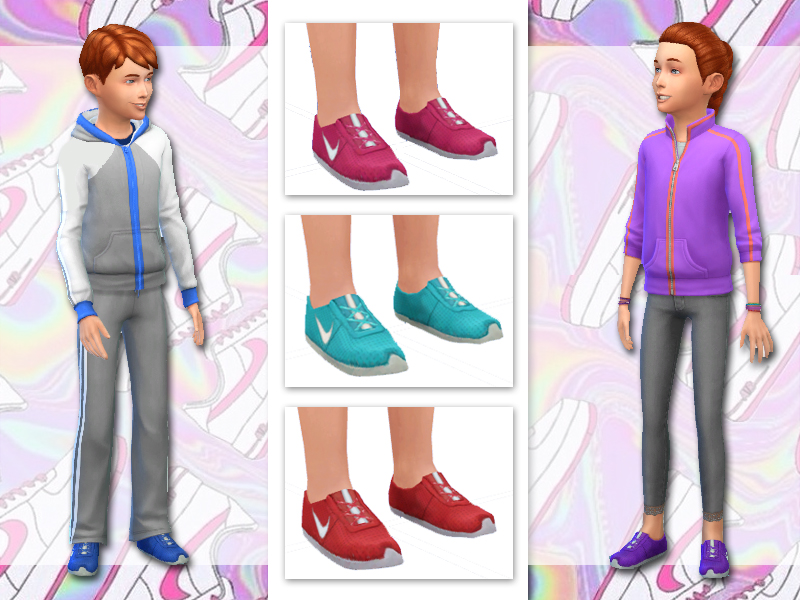 The Sims Resource - Nike runners for Sims kids